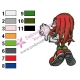 Knuckle Sonic Embroidery Design 02